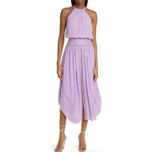 Ramy Brook Santino Halter Neck Dress in Lavender NWT Size XL